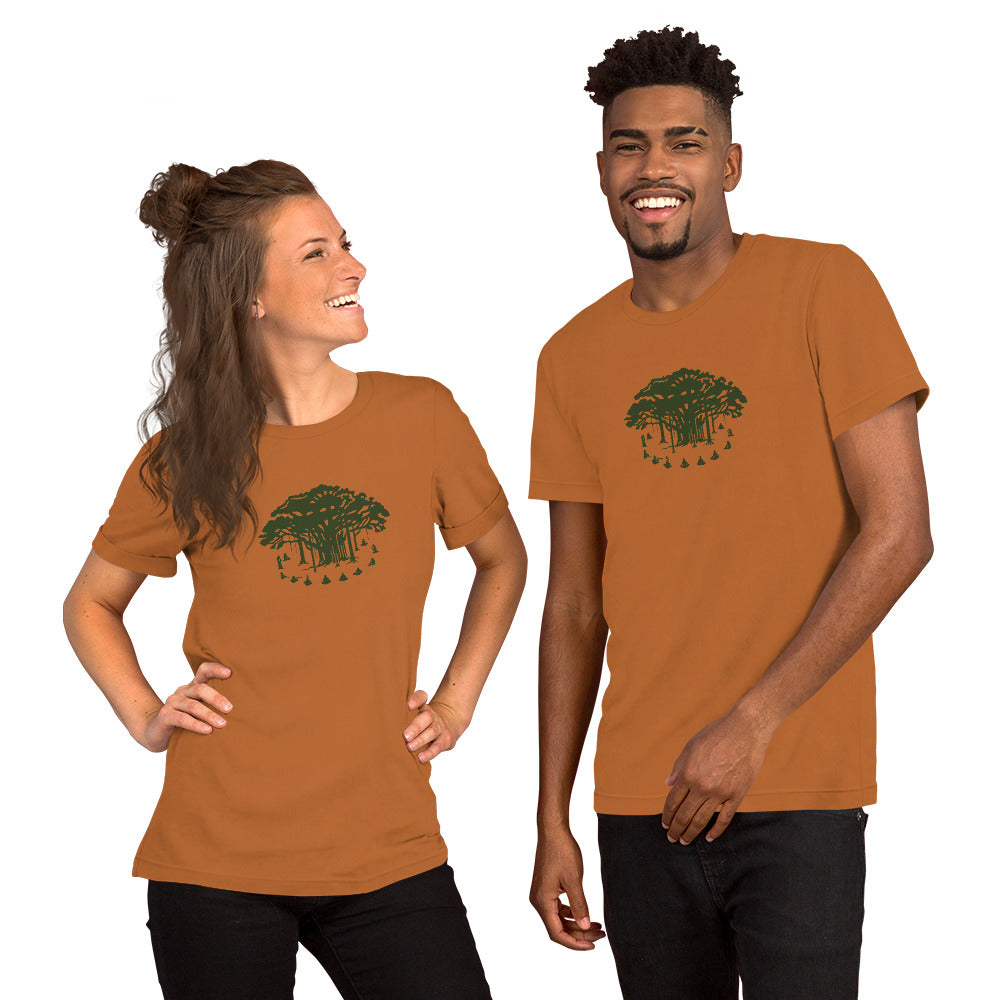 Unisex t-shirt : Communitree - Dark Green print