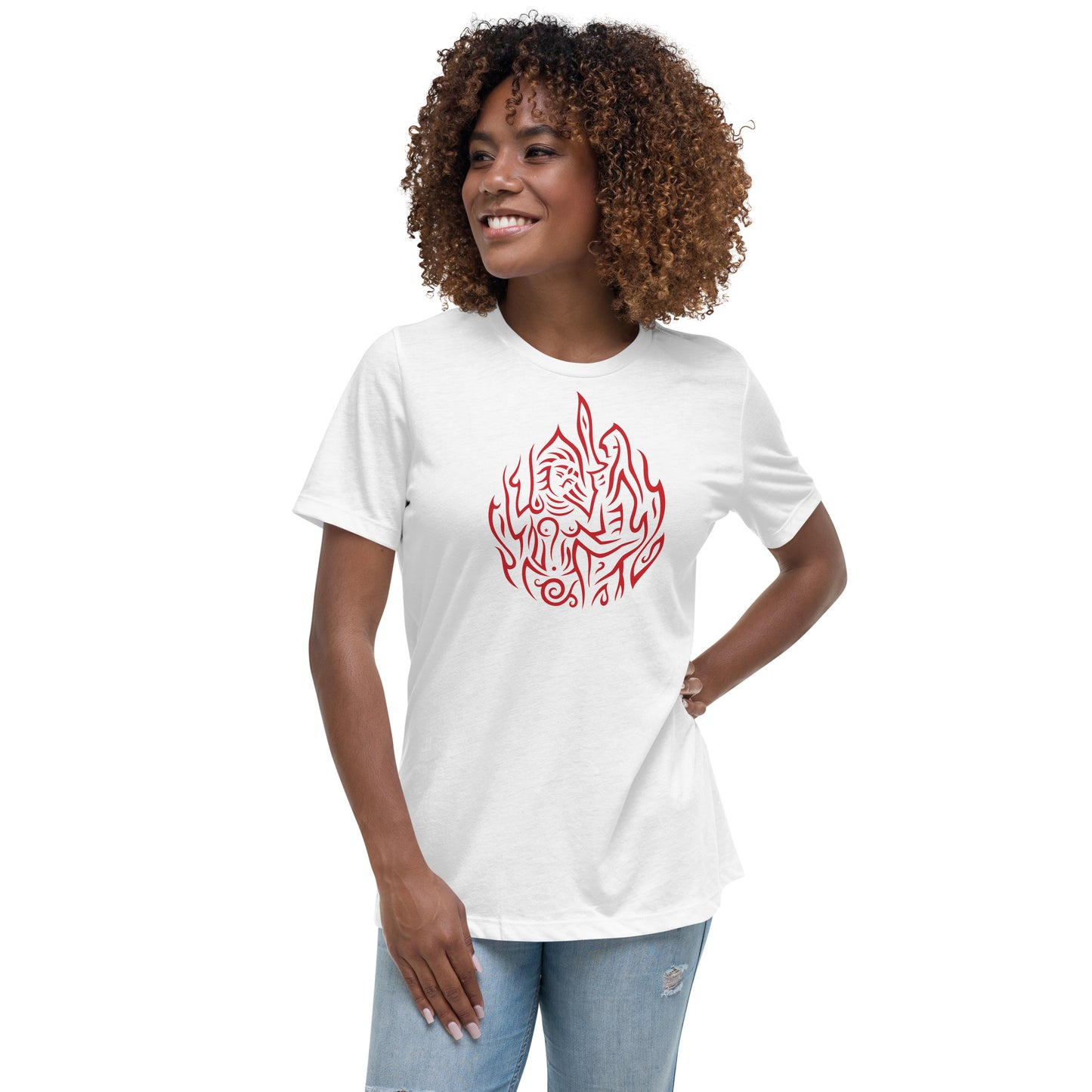 Women's Relaxed T-Shirt : Drop o' Fire