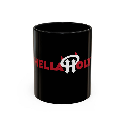 Accent Coffee Mug: HH04 - Red & White Print