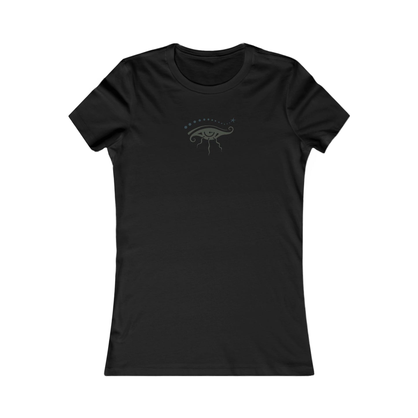 Women's Favorite Tee : Eye See You - Olive n Blue