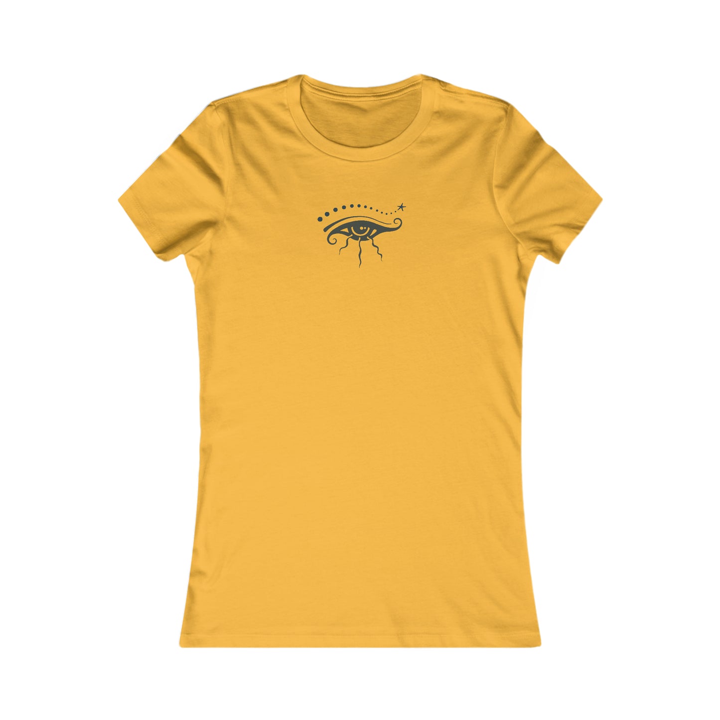 Women's Favorite Tee : Eye See You - Olive n Blue