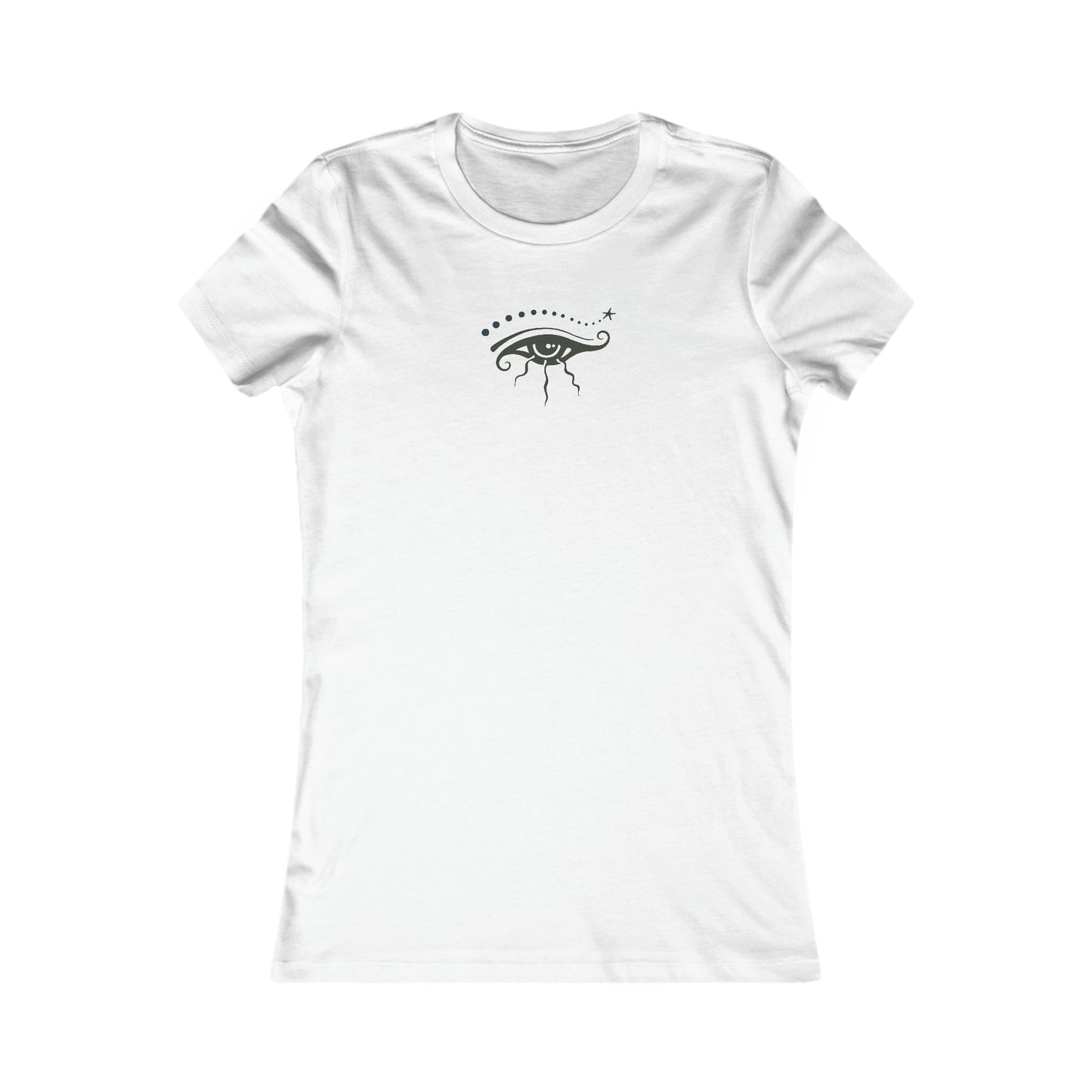 Women's Favorite Tee : Eye See You - Olive n Blue