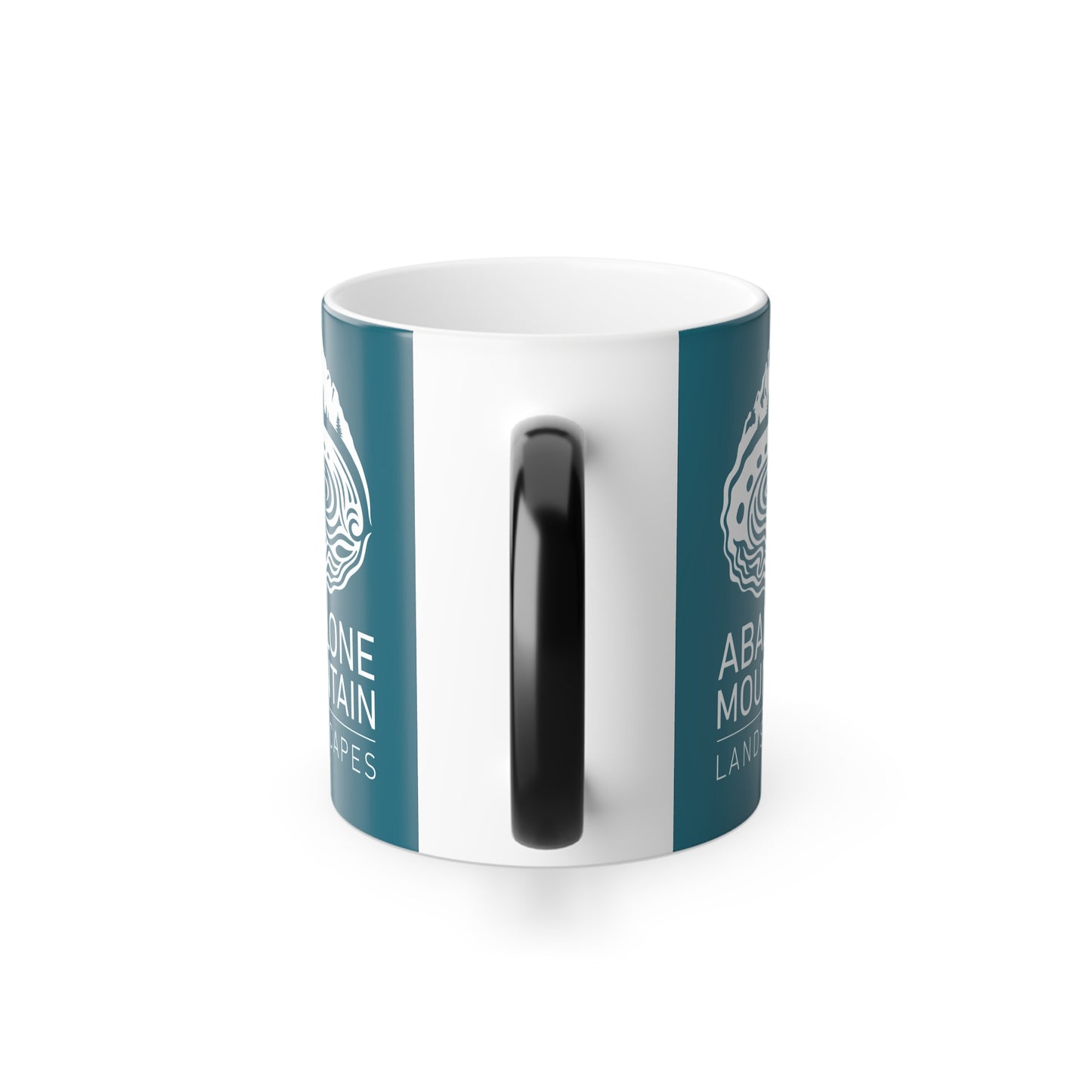 Color Morphing Mug, 11oz - Abalone White/Teal