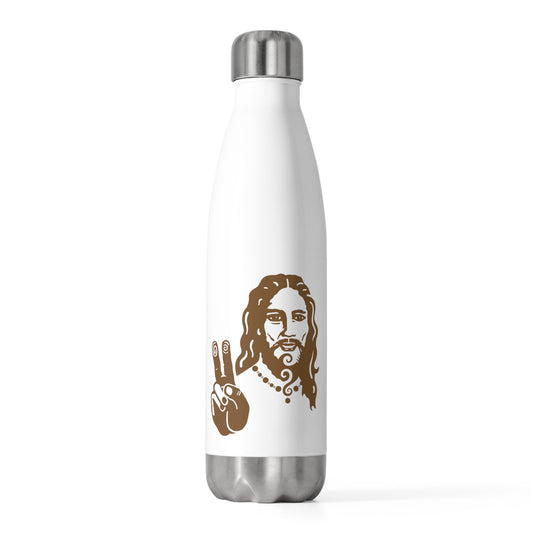 20oz Insulated Bottle : Peace Jesus - Bronze print