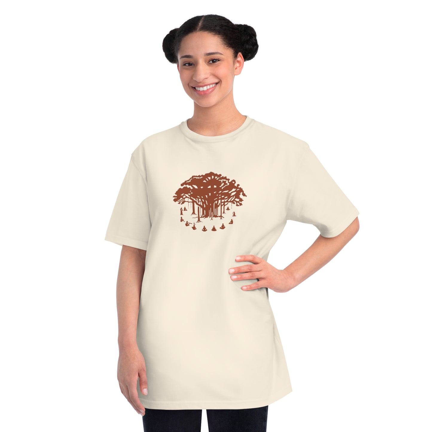 Organic Classic T-Shirt : Communitree - Dark Orange print