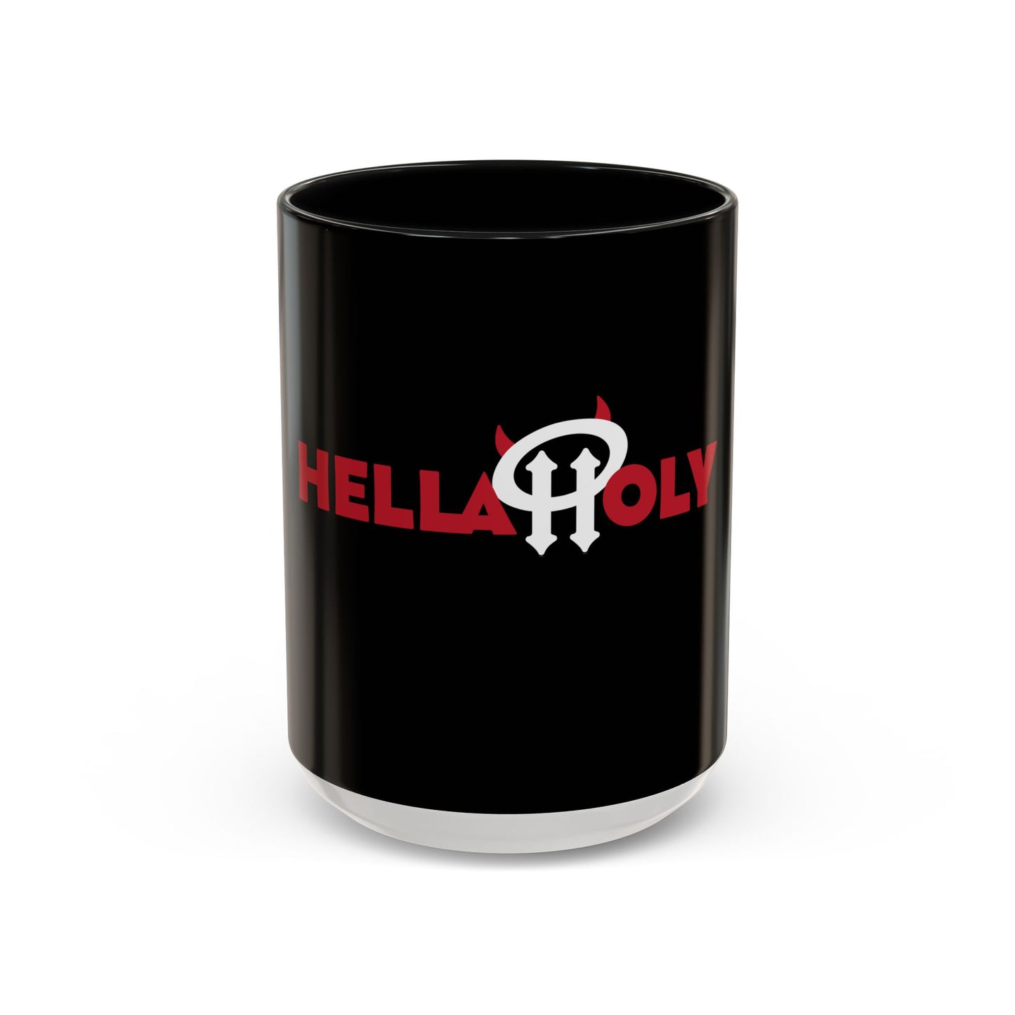 Accent Coffee Mug: HH04 - Red & White Print