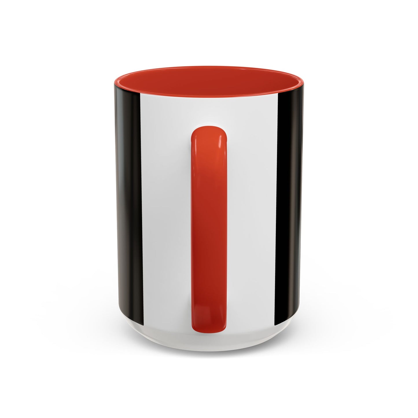 Accent Coffee Mug: HellaHoly™ Logo 02 - Red & White Print