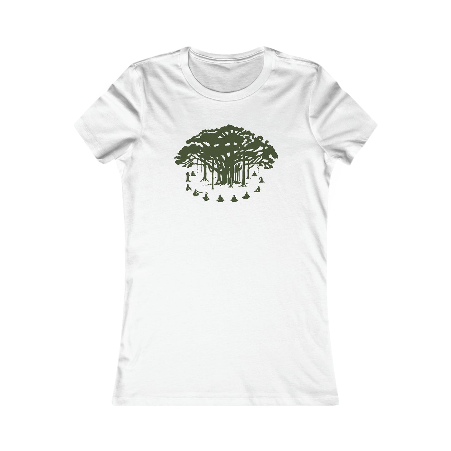 Women's Favorite Tee : Communitree - Dark Green