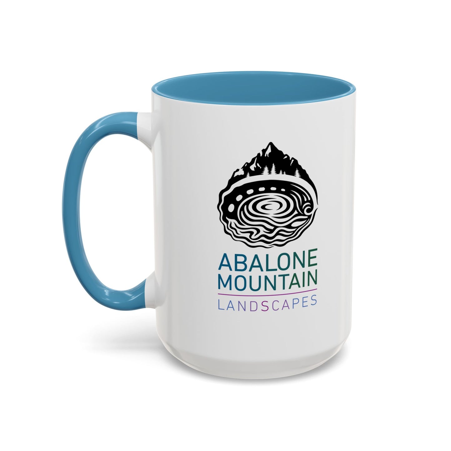 Accent Coffee Mug: Abalone - White