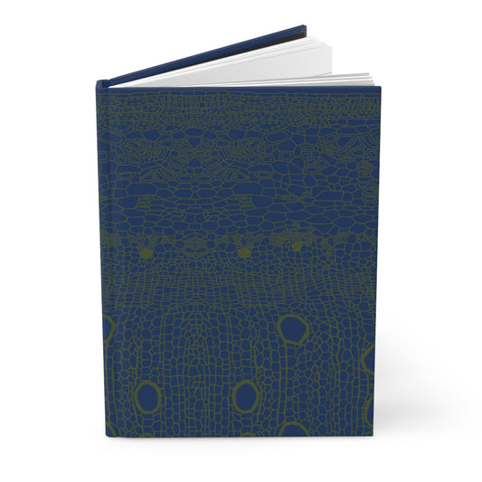 Hardcover Journal Matte : Hemp Cell - Blue w/ Olive