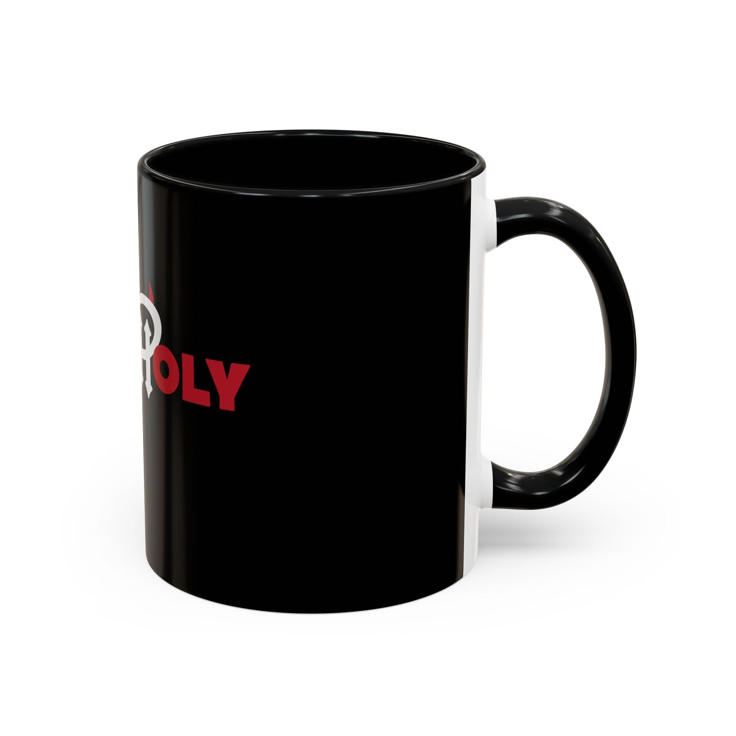 Accent Coffee Mug: HH04 - Red & White Print