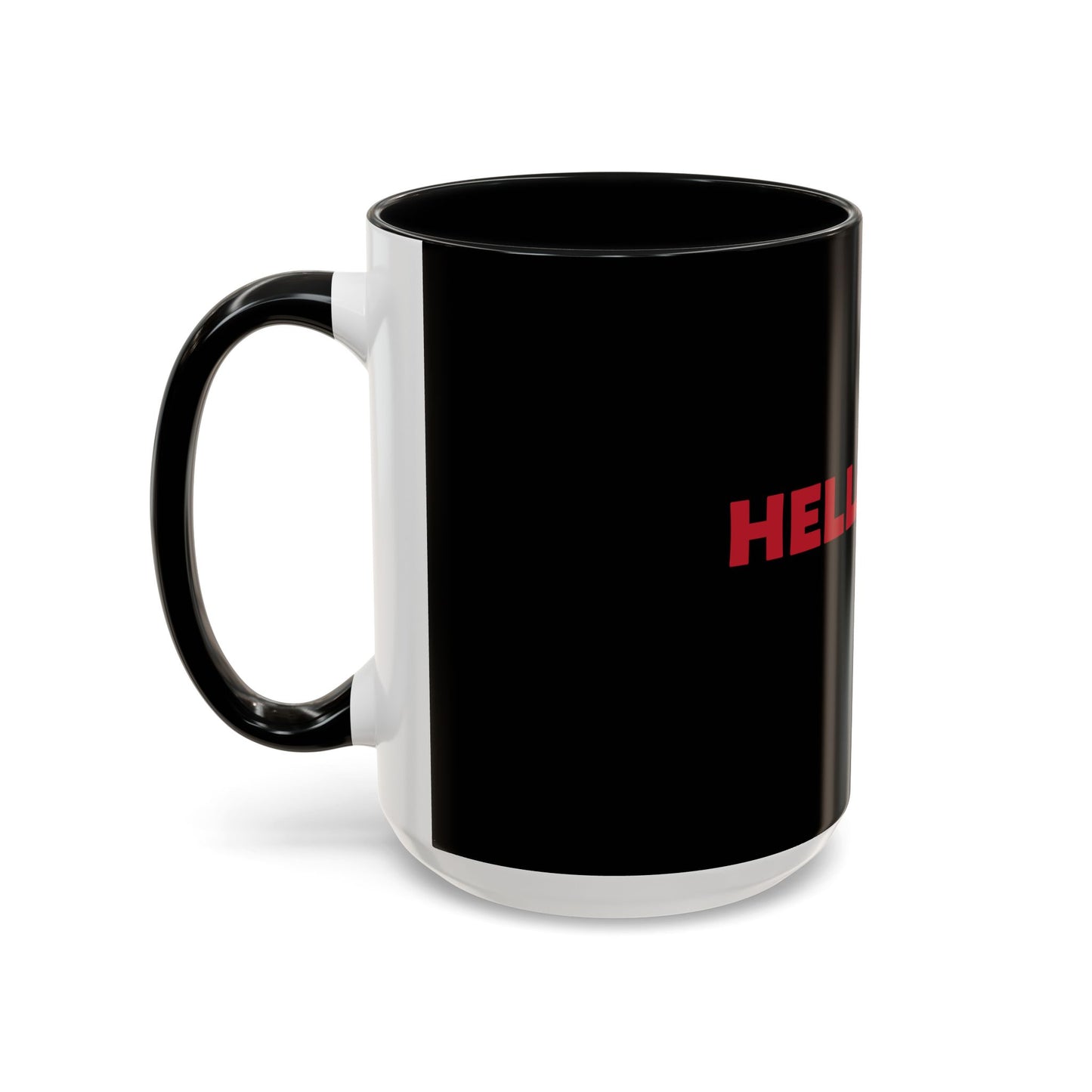 Accent Coffee Mug: HH04 - Red & White Print