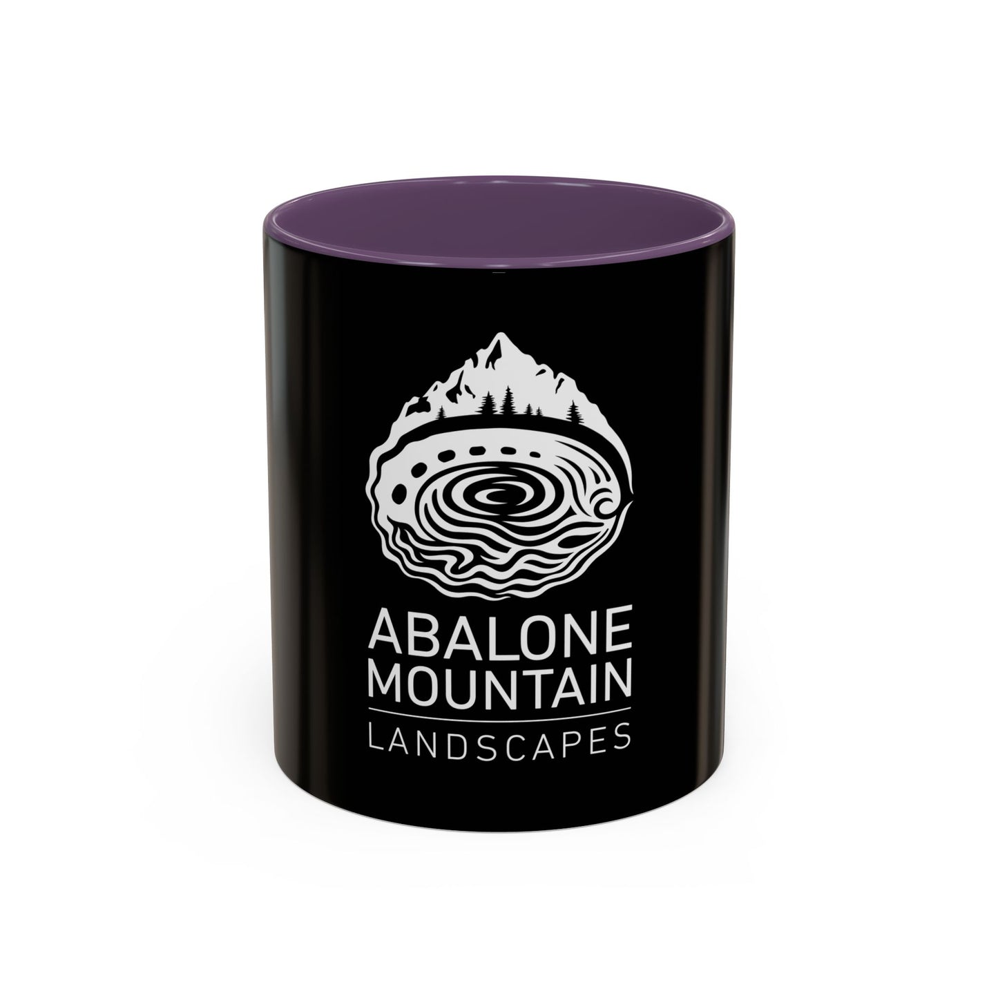 Accent Coffee Mug: Abalone - Black