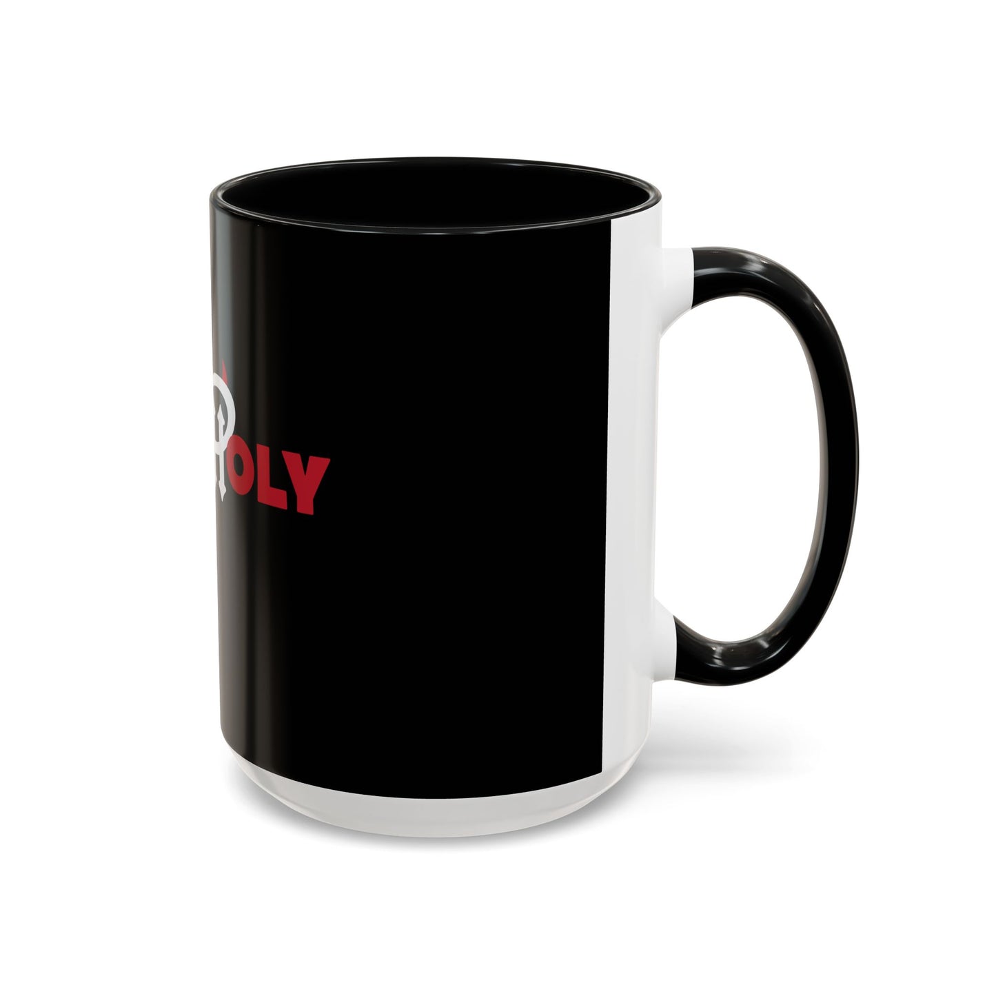 Accent Coffee Mug: HH04 - Red & White Print