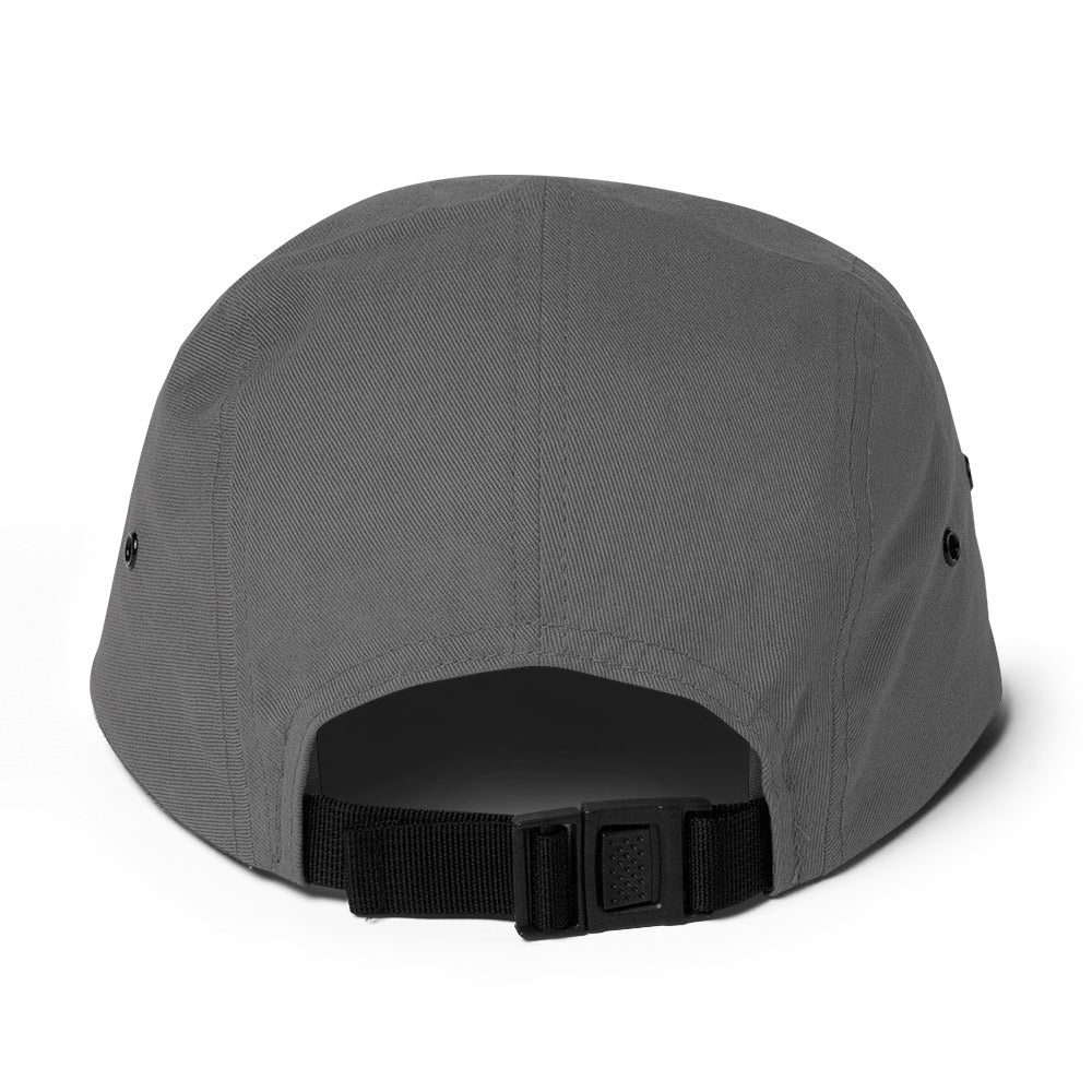 Five Panel Cap : Abalone black print simplified 01