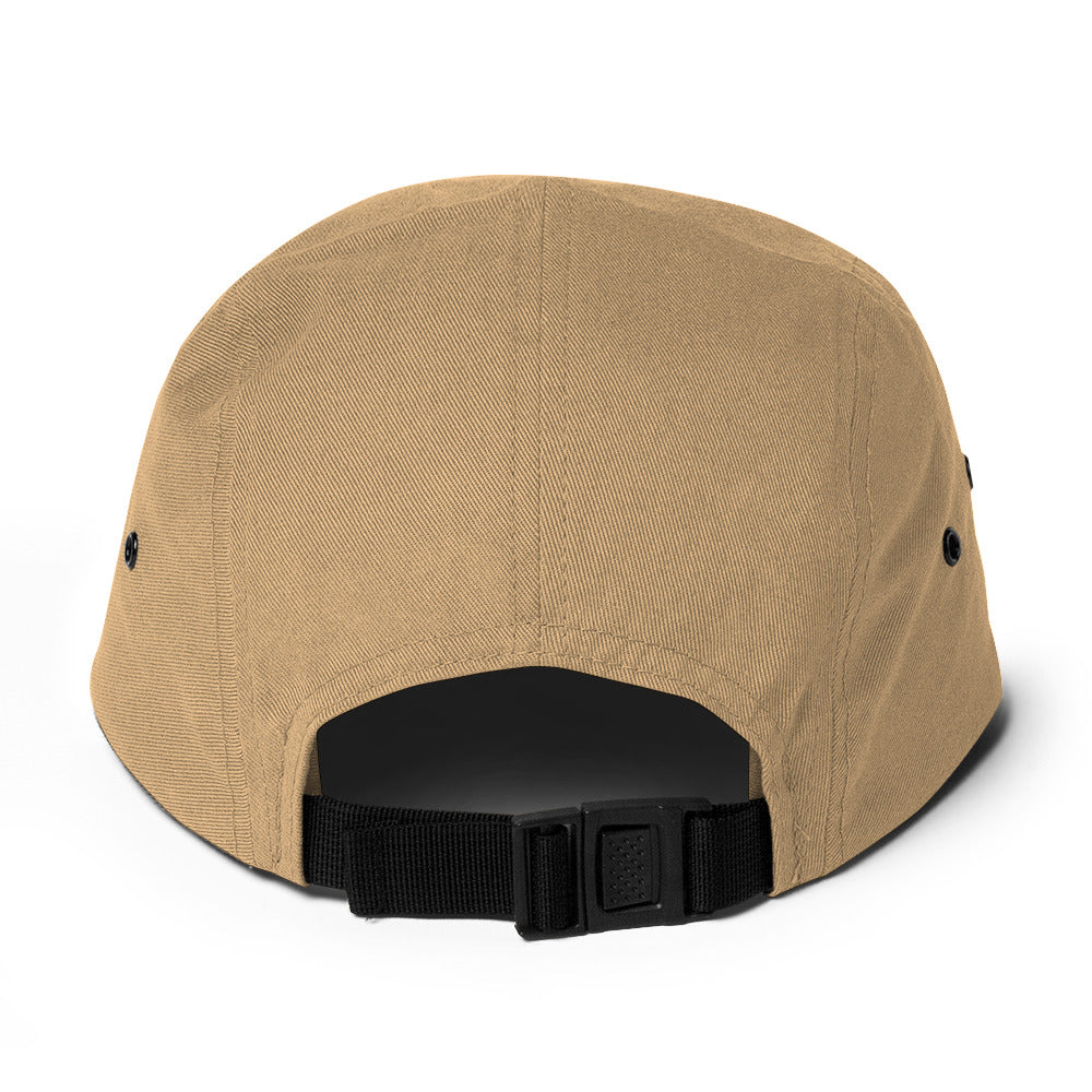 Five Panel Cap : Abalone White Logo Mark (no type)