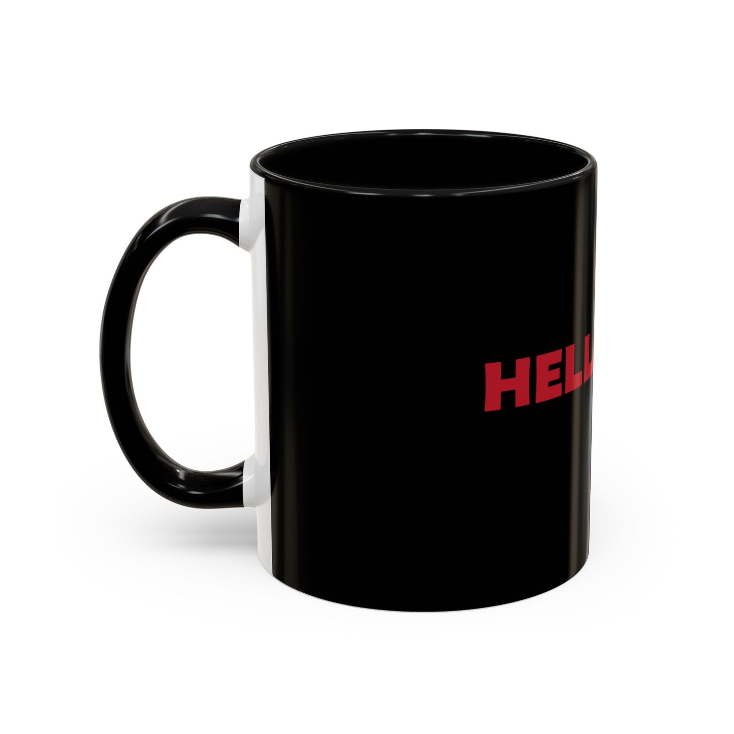 Accent Coffee Mug: HH04 - Red & White Print