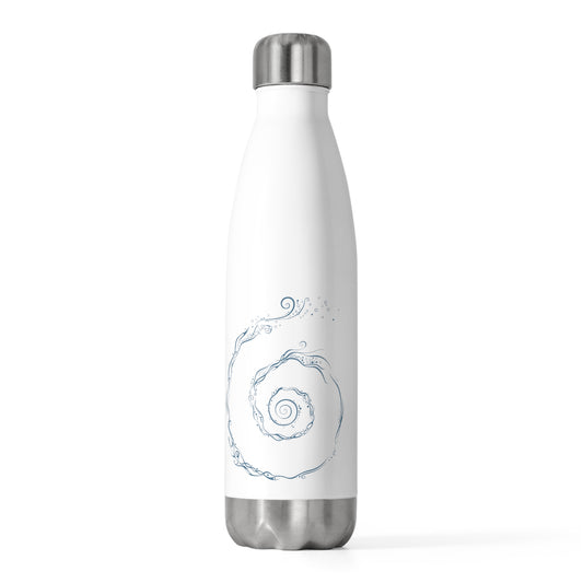 20oz Insulated Bottle : Aquaswirl - Light blue print