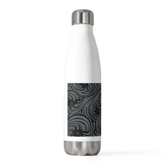20oz Insulated Bottle : Cosmic Swirl - Gray & Black print