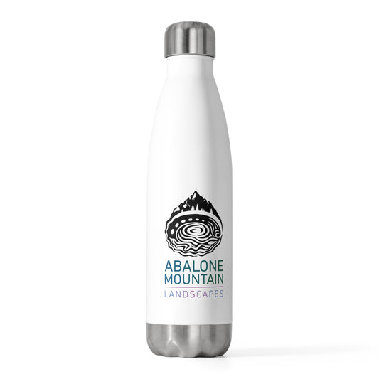 20oz Insulated Bottle : Abalone - White