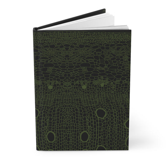 Hardcover Journal Matte : Hemp Cell - Black w/ Olive