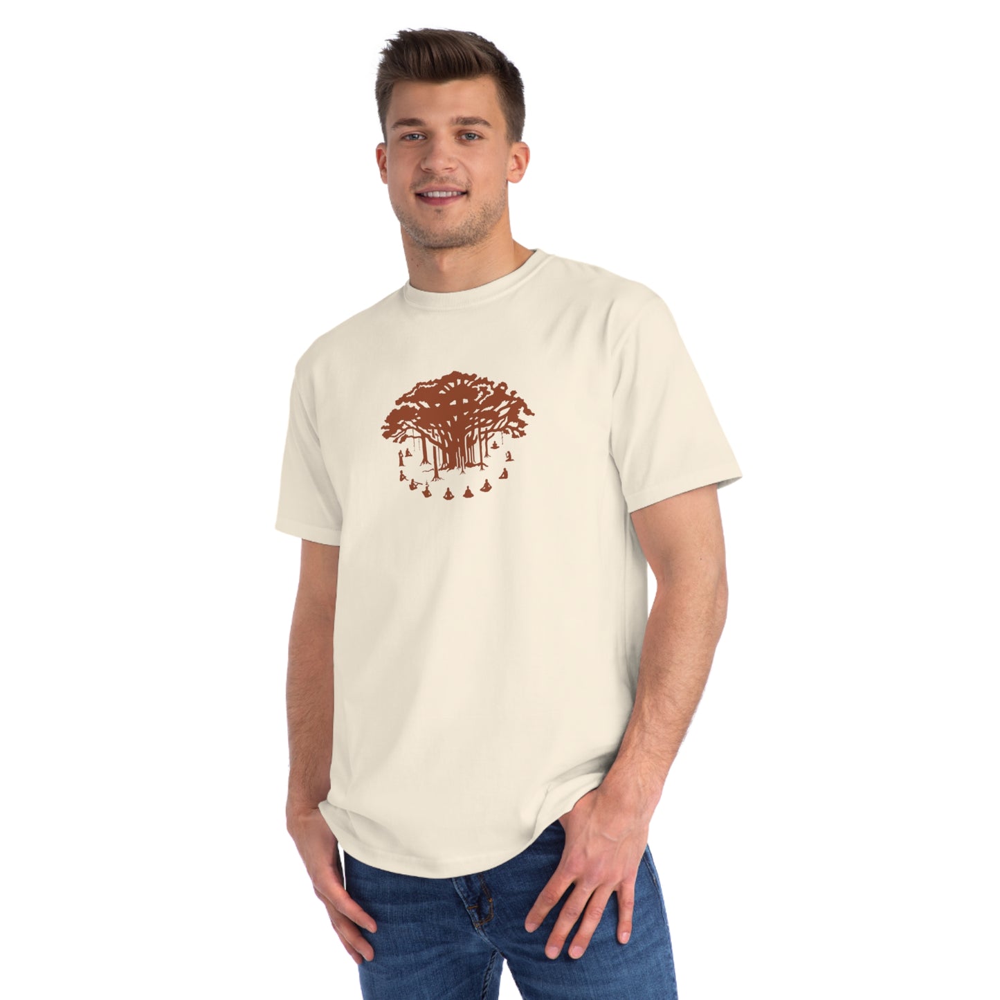 Organic Classic T-Shirt : Communitree - Dark Orange print