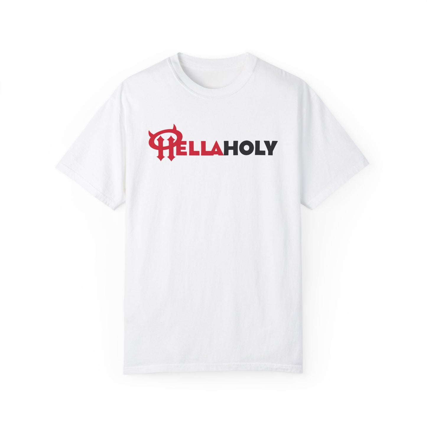 Unisex Garment-Dyed T-shirt : HellaHoly™ Logo 02