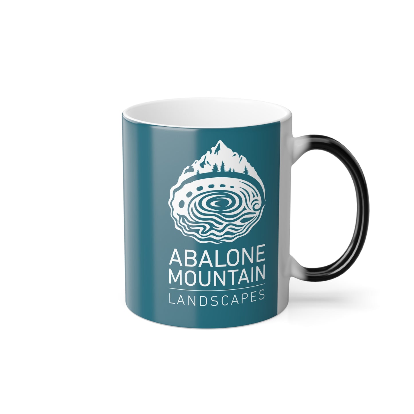 Color Morphing Mug, 11oz - Abalone White/Teal