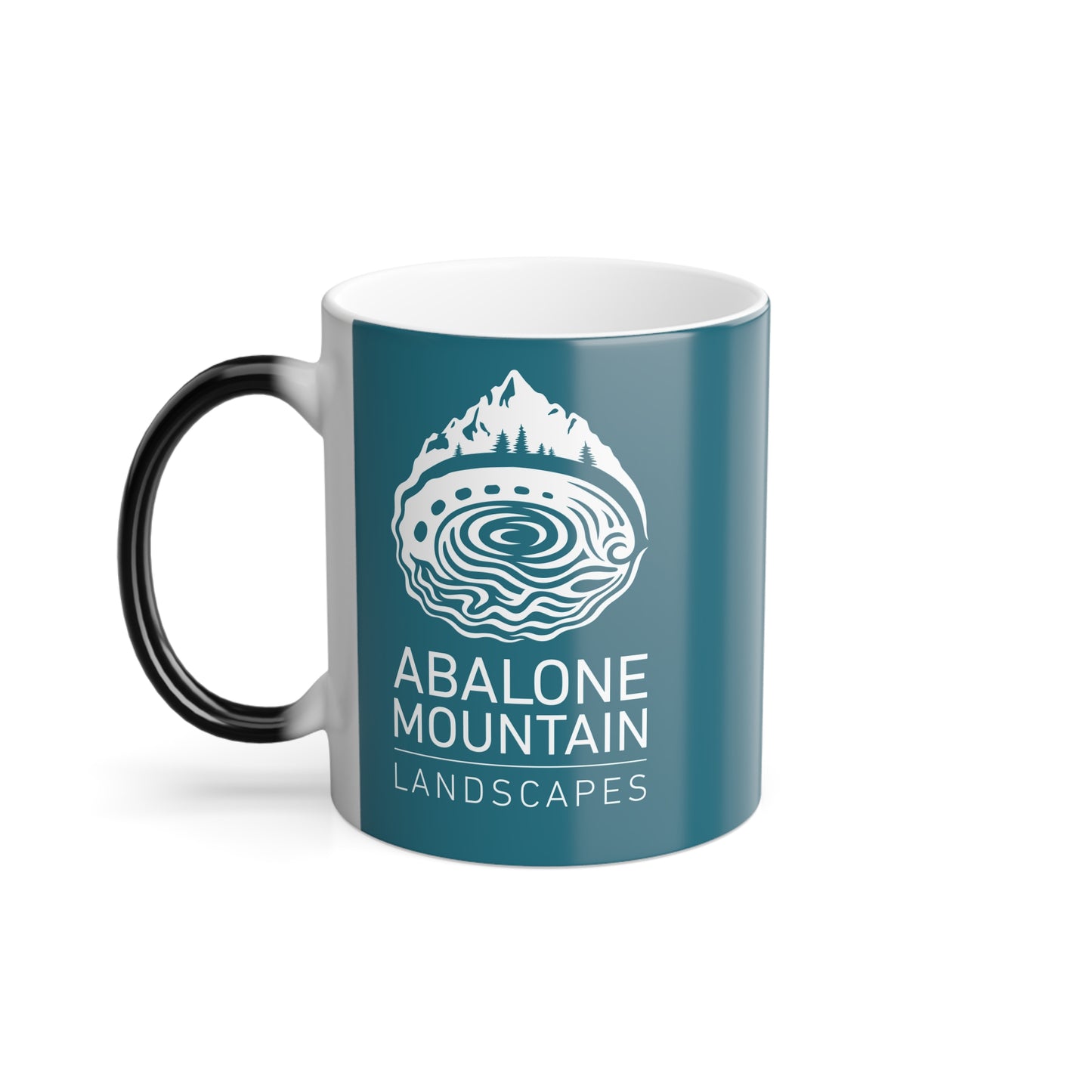 Color Morphing Mug, 11oz - Abalone White/Teal
