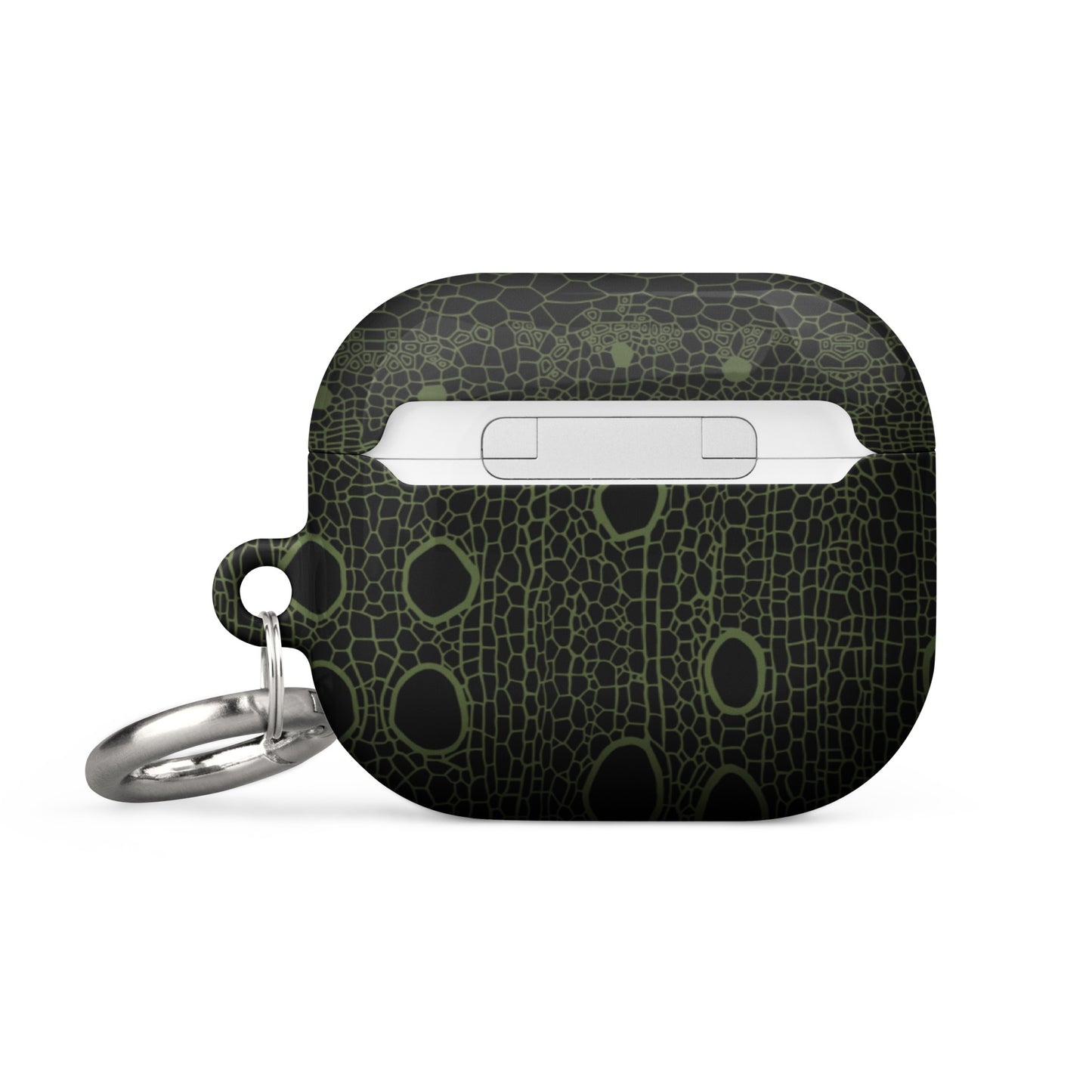 Case for AirPods®: Hemp Cell - Black w/ Olive print