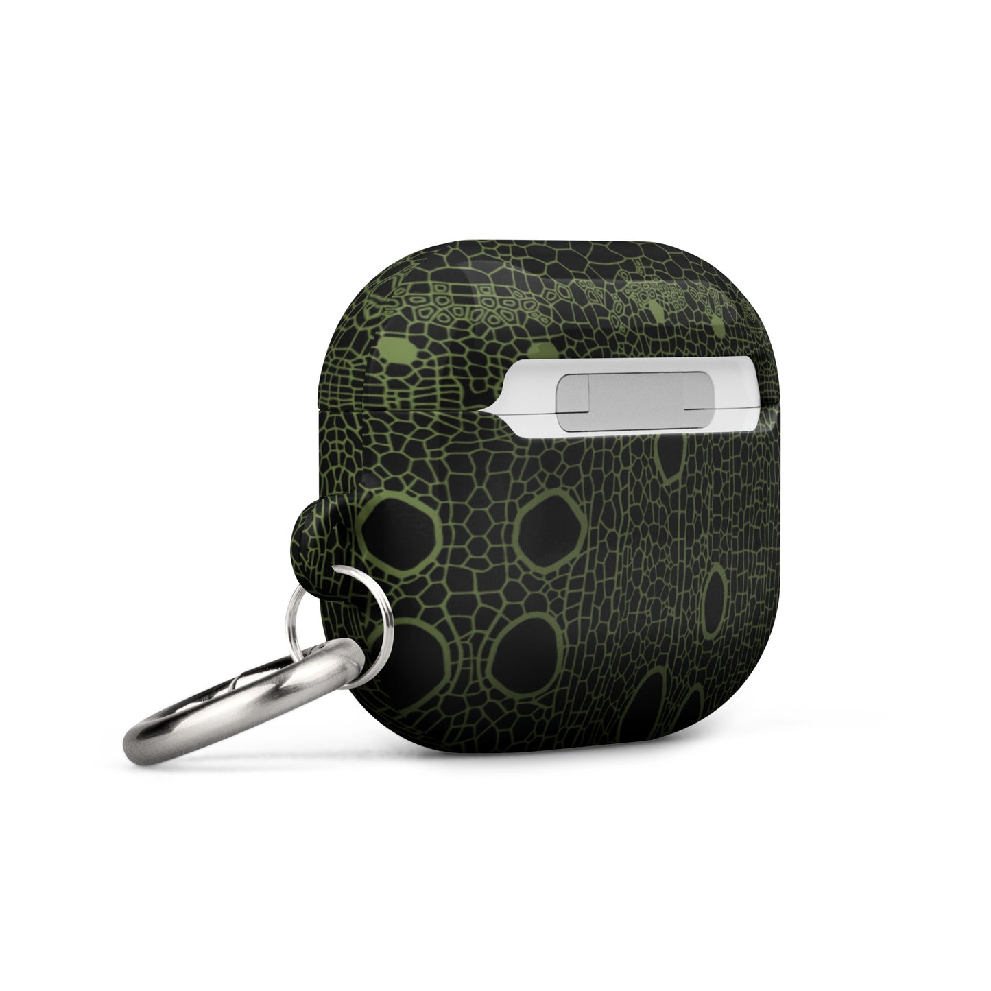 Case for AirPods®: Hemp Cell - Black w/ Olive print