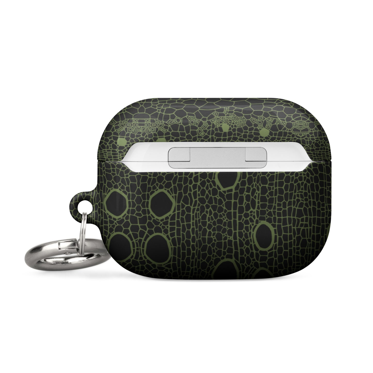 Case for AirPods®: Hemp Cell - Black w/ Olive print