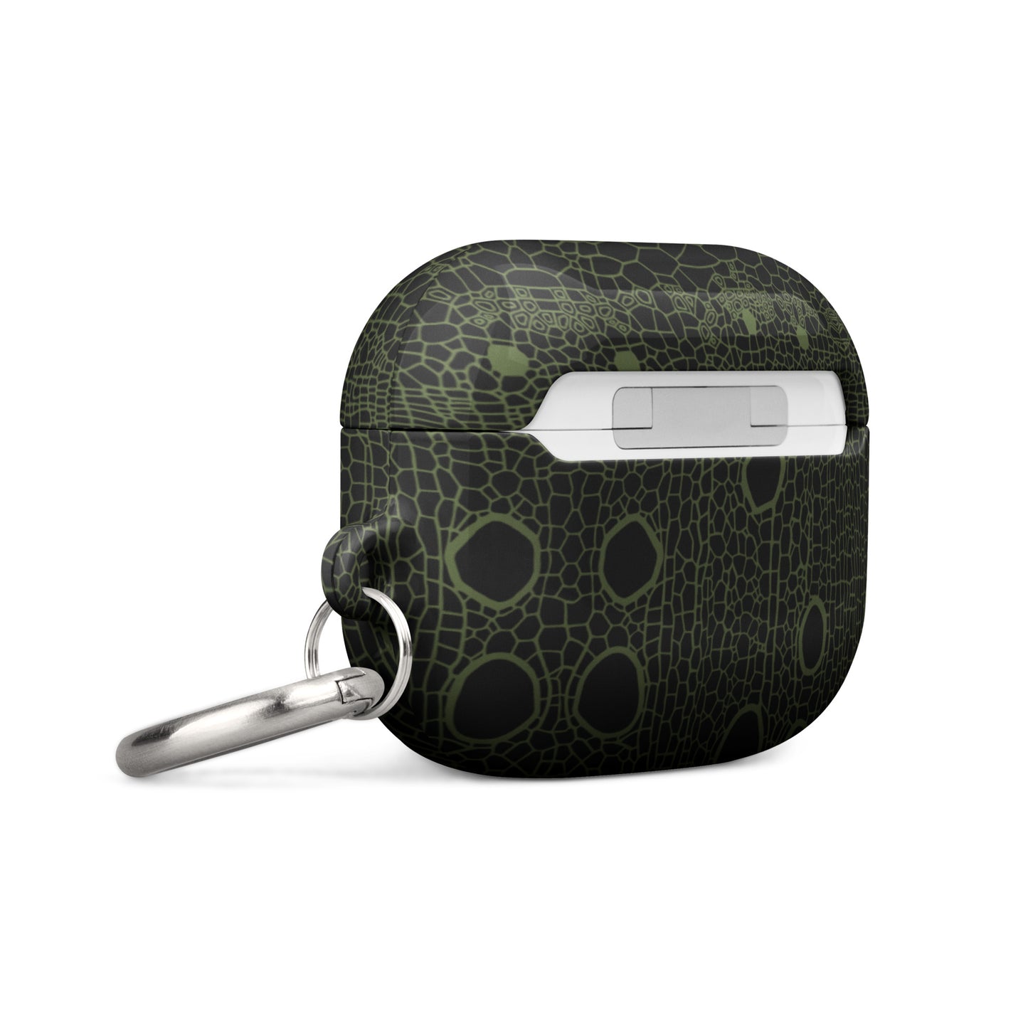 Case for AirPods®: Hemp Cell - Black w/ Olive print