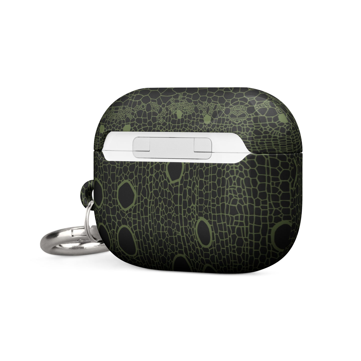 Case for AirPods®: Hemp Cell - Black w/ Olive print