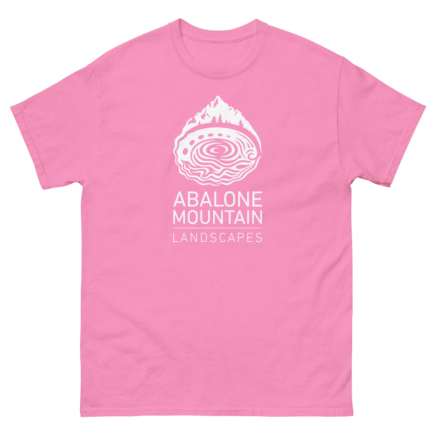 Men's classic tee : Abalone White print NEW