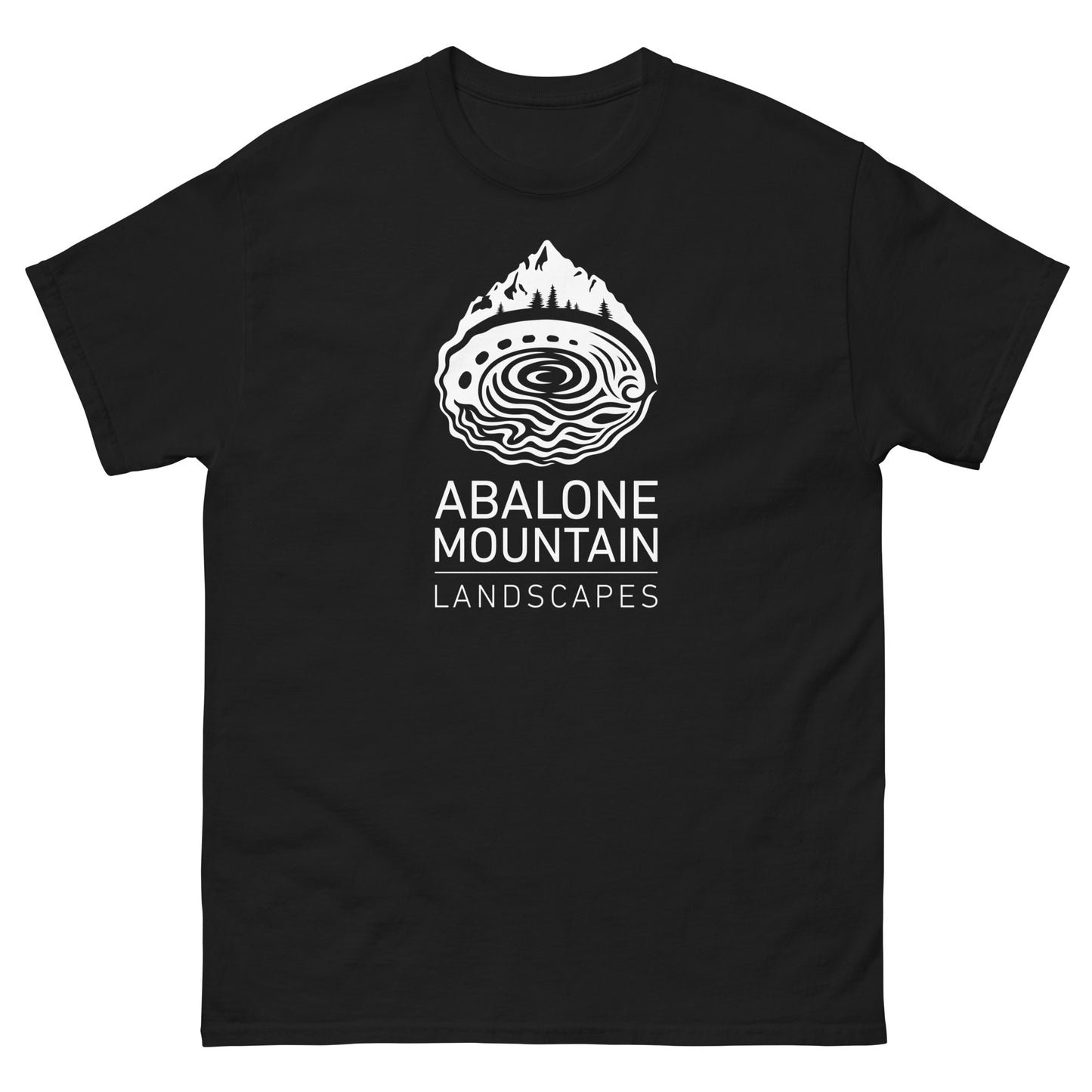 Men's classic tee : Abalone White print NEW