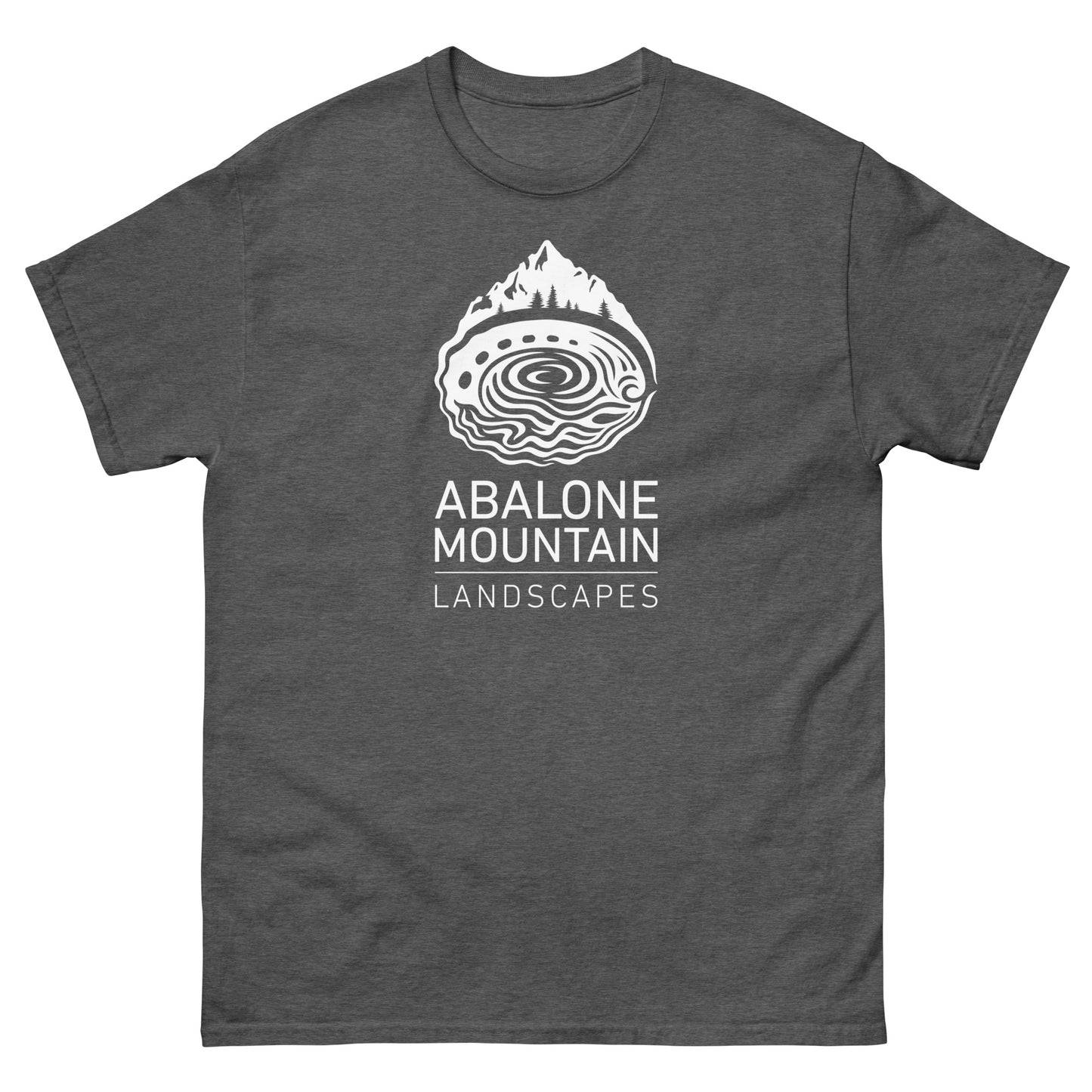 Men's classic tee : Abalone White print NEW