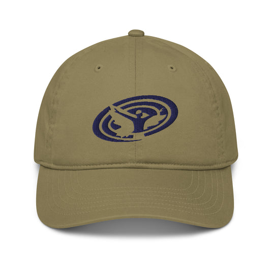 Organic Dad Hat - Swirlspace Logo - Navy embroidery