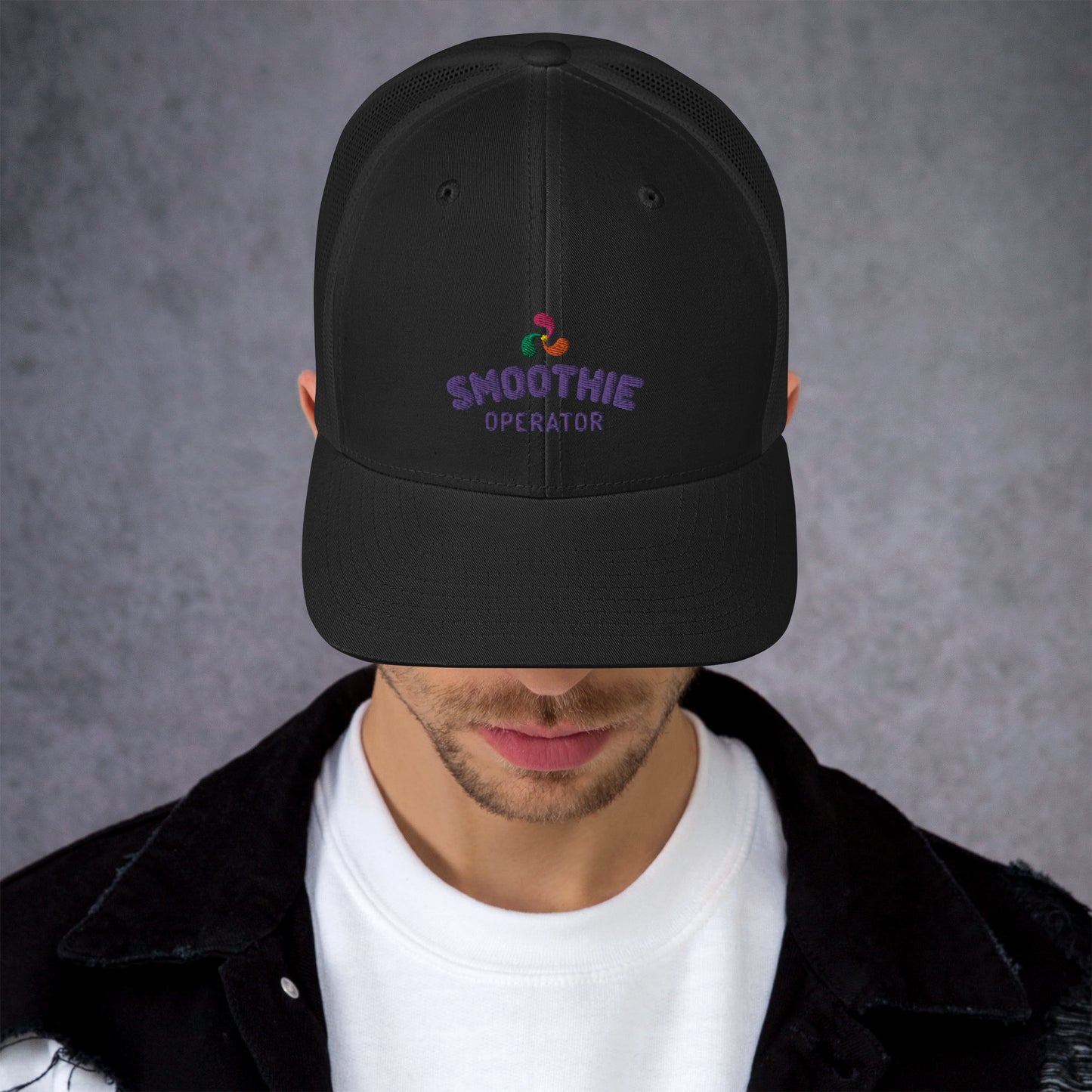 Trucker Cap Purple Logo