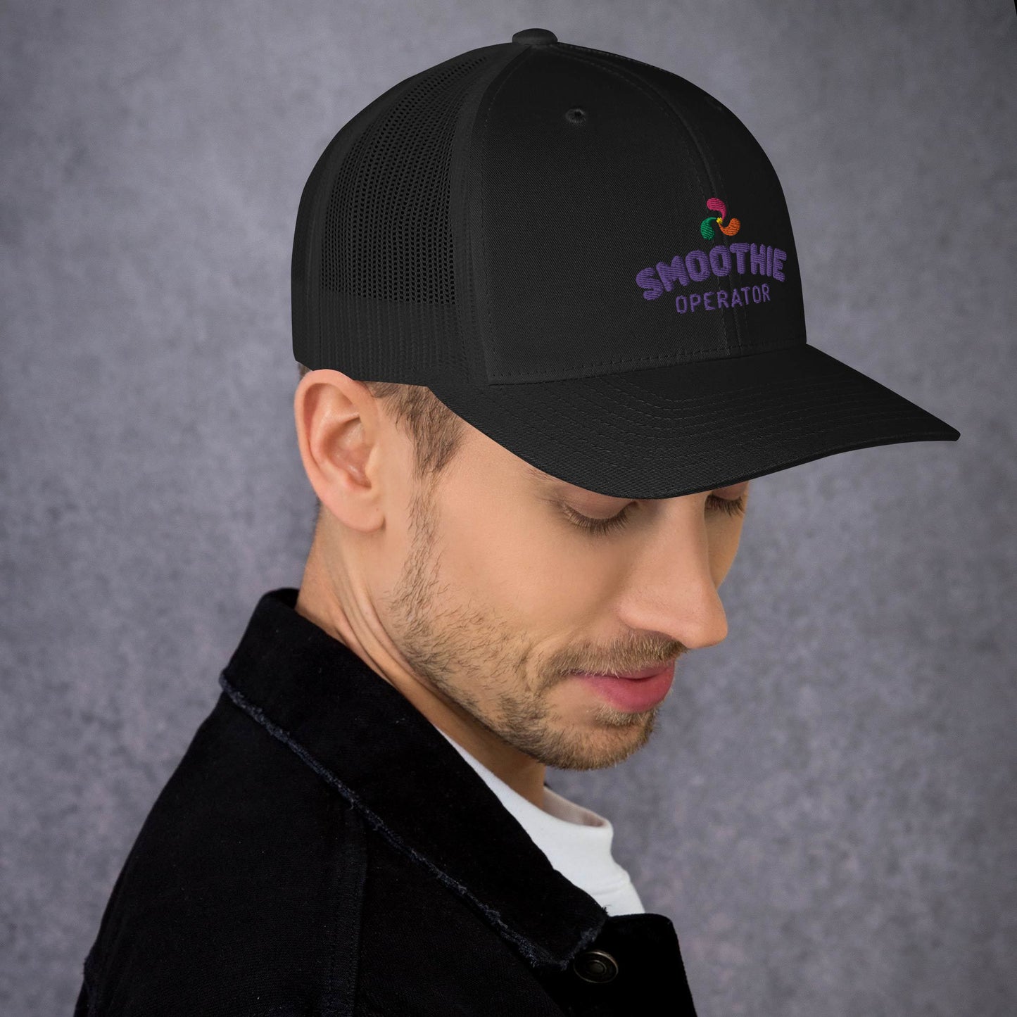 Trucker Cap Purple Logo