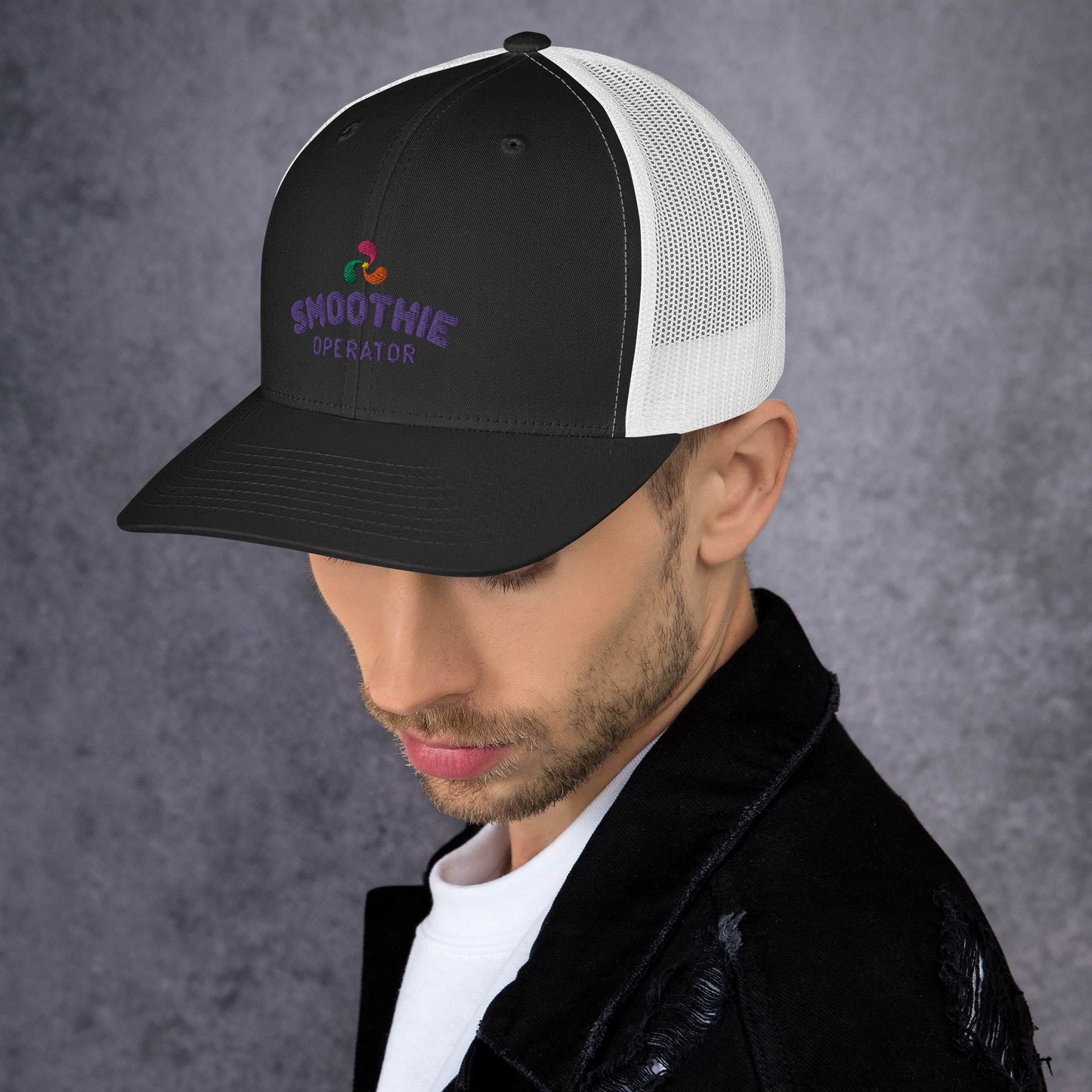 Trucker Cap Purple Logo