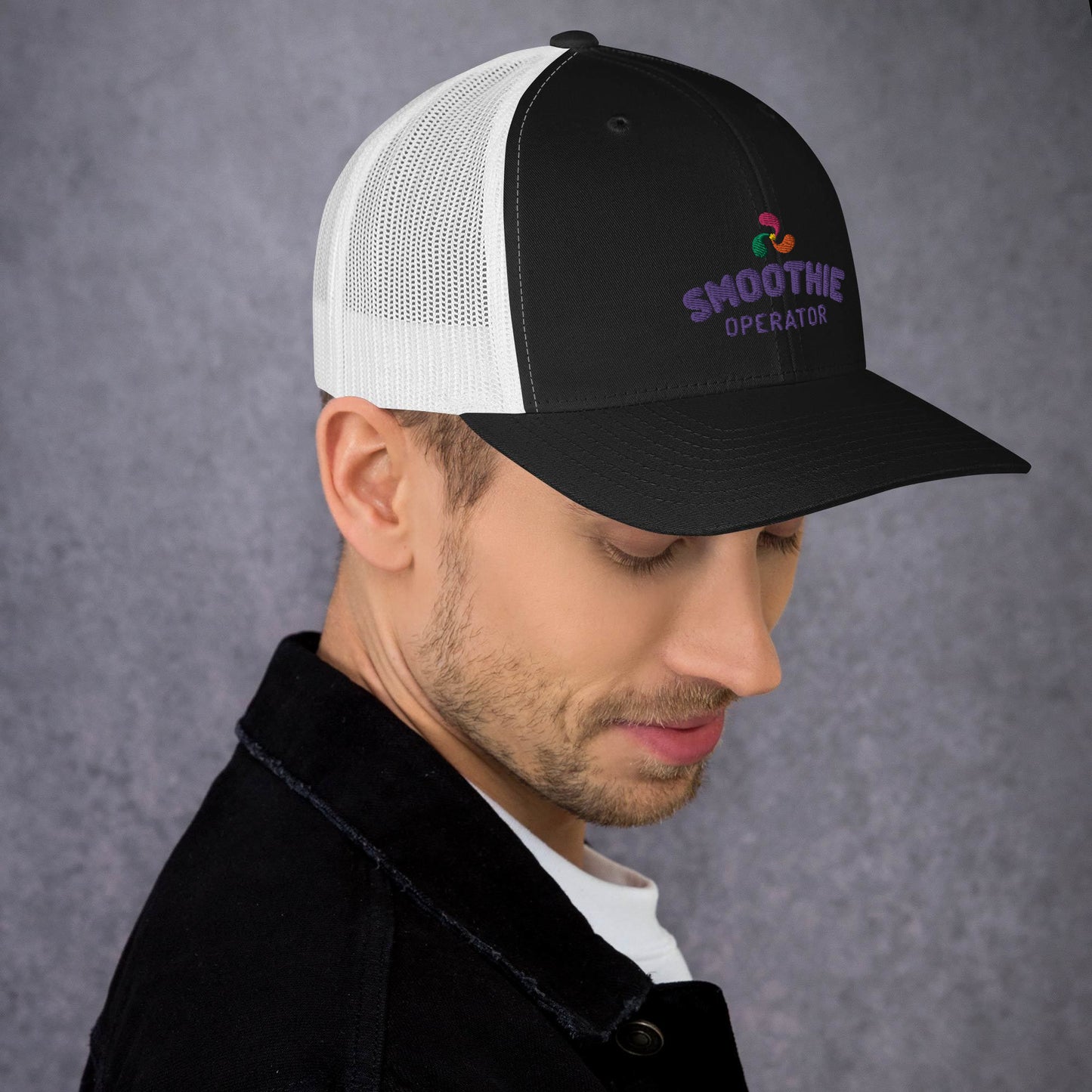 Trucker Cap Purple Logo