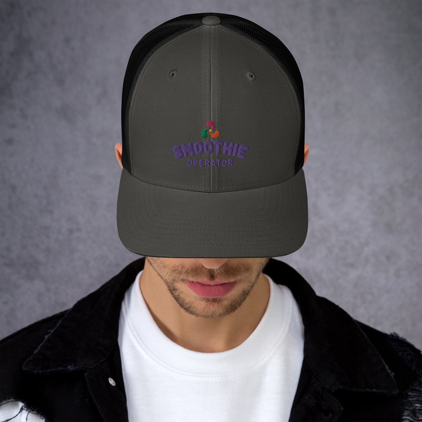 Trucker Cap Purple Logo