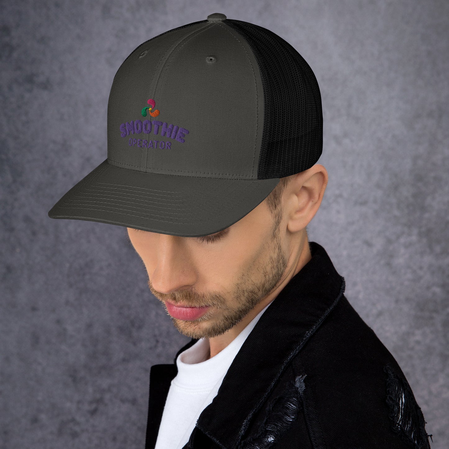 Trucker Cap Purple Logo