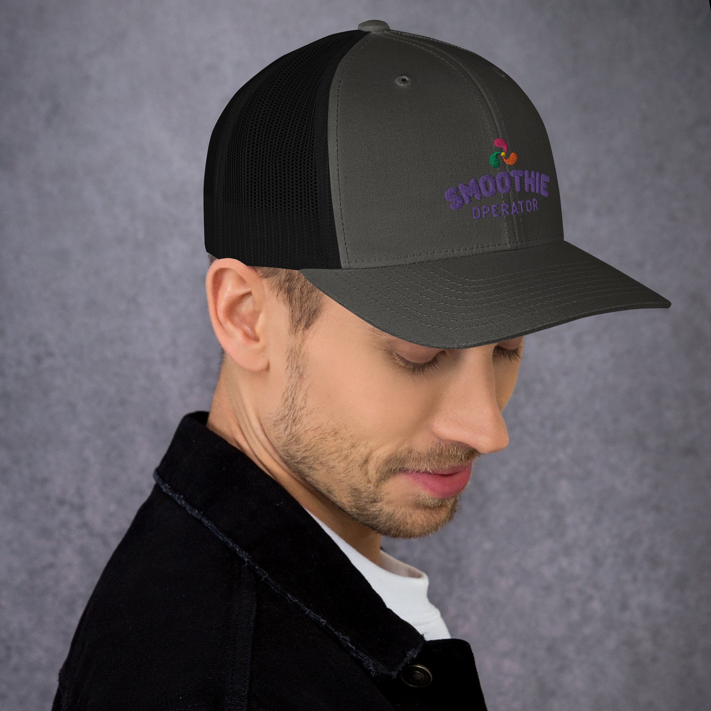 Trucker Cap Purple Logo