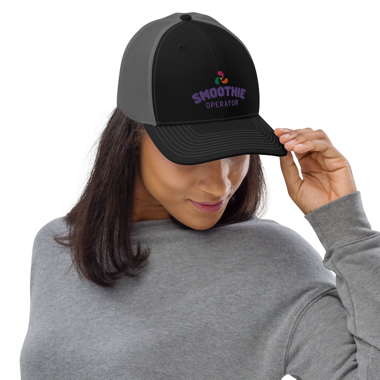 Trucker Cap Purple Logo 2