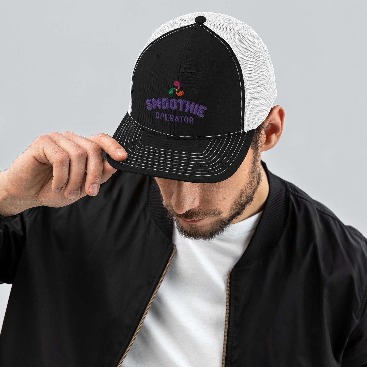 Trucker Cap Purple Logo 2