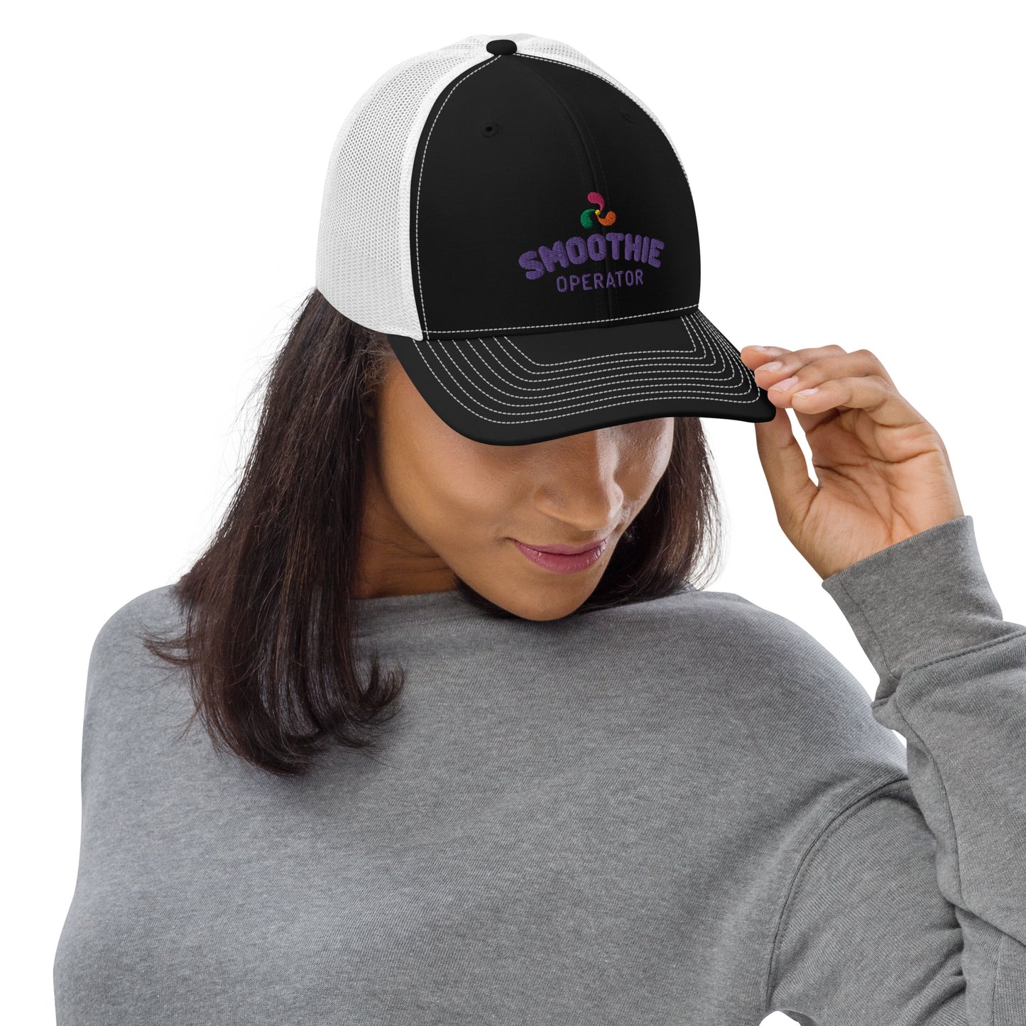 Trucker Cap Purple Logo 2