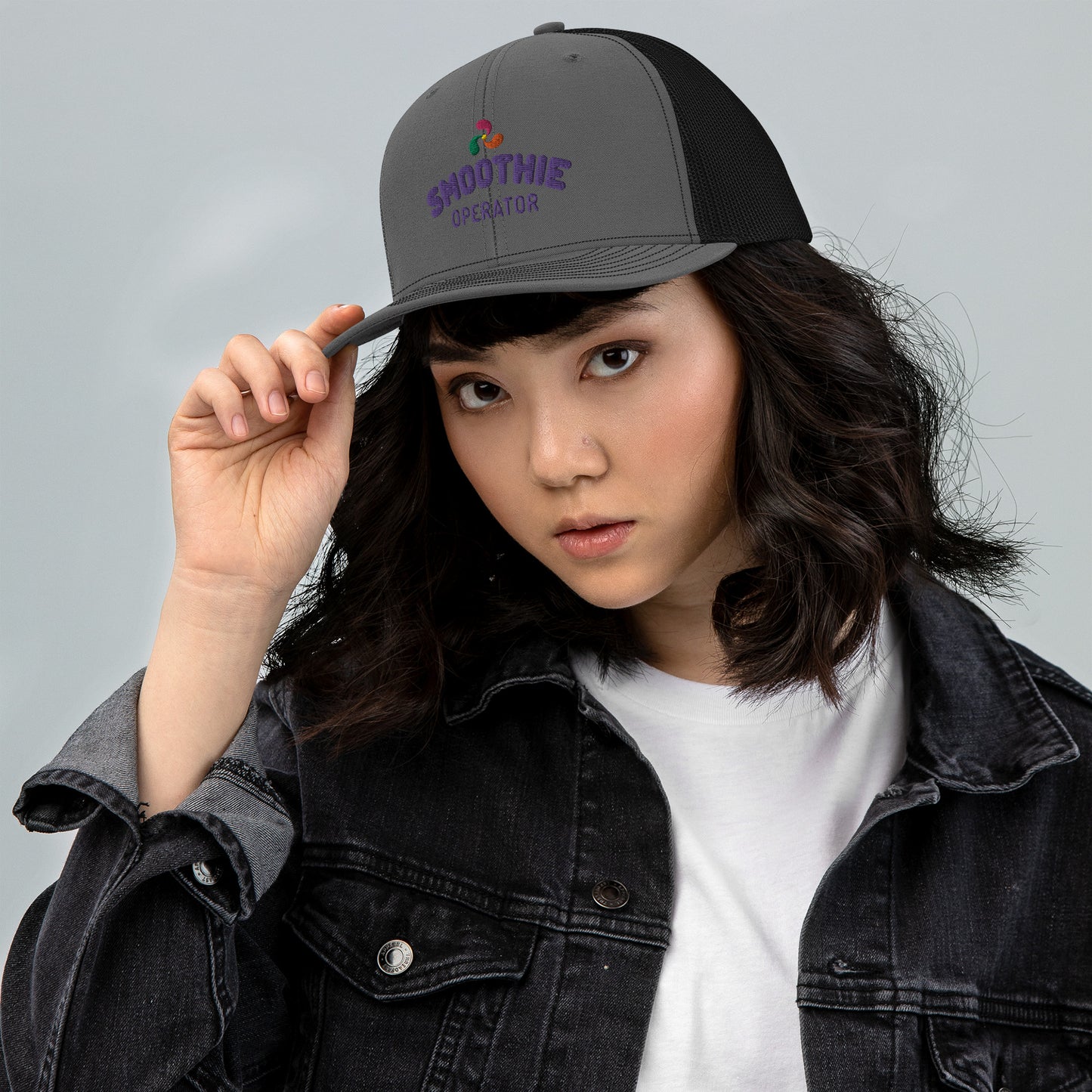 Trucker Cap Purple Logo 2