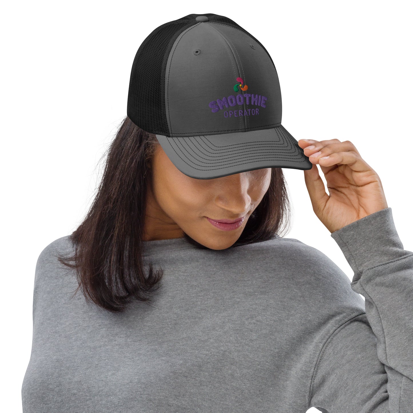 Trucker Cap Purple Logo 2